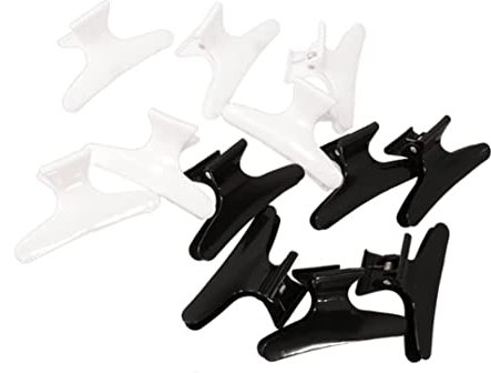 Pasadores de Peluquería de Mariposa,12 Piezas Pinza para el Cabello Painzas de Mariposa Abrazadera Garra Antideslizantes de Plástico para Mujeres Niñas