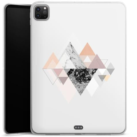 DeinDesign Coque en Silicone Compatible avec Apple Apple iPad Pro 11 4. (2022) Coque Coque pour Tablette Artère Géométrique Graphique