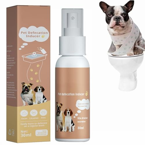 Rakiuty Dog Potty Training Spray,Pet Toilet Location Sprayer,Pet Defecation Inducer,Training Dog Cat Toilet Defecation Agent for Indoor & Outdoor Use,30ml
