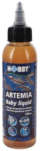 Hobby Aquaristik Artemia Baby Liquid I 125 ml I flüssiges Zooplankton-Konzentrat ideal zur Aufzucht von Jungfischen I Nahrungsquelle für Aquarienfische I für Süß- und Meerwasseraquarien