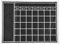 45x60cm Tafel-Wandaufkleber, abnehmbarer Kreidetafel-Kalender mit matter Textur, selbstklebender digitaler Kalender und Aufgabentabelle | Leicht zu entfernendes, trocken