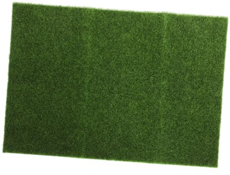 IWOWHERO Tapis De Gazon Artificiel pour Extérieur Imitation Gazon Vert pour Chiens pour Terrasse Jardin Pelouse 69 X 49 Cm