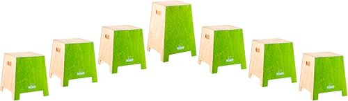 NINO Percussion Stackable Classroom Cajon Group Rhythm Set - 7 teilig
