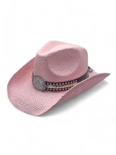 Peter Grimm Women's Gila Drifter – Rhinestone Cowgirl Hat, Pink, One Size