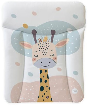 Ceba Baby® weiche Wickelauflage 50x70 cm - Baby Wickelunterlage - Wickeltischauflage für Junge und Mädchen - Wasserdicht, abwaschbar - OEKO-TEX® Standard 100 - Made in EU - Träumende Giraffe