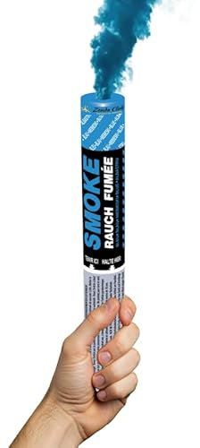 Fumigón de mano azul – Disparo de pasador, duración de 120 segundos, colores vibrantes | Color de humo a mano – Categoría F1 | Zenda Club® – Envío gratuito 48H