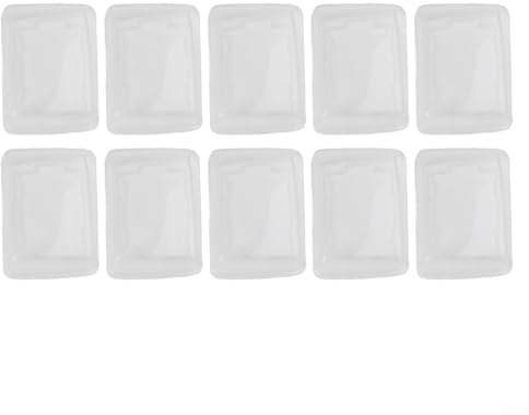 Transparente wasserdichte Silikonabdeckung für rechteckige Wippschalter, 10 Stück, passend für Standard-Ausschnitt von 19 mm x 13 mm, wasser- und staubabweisend