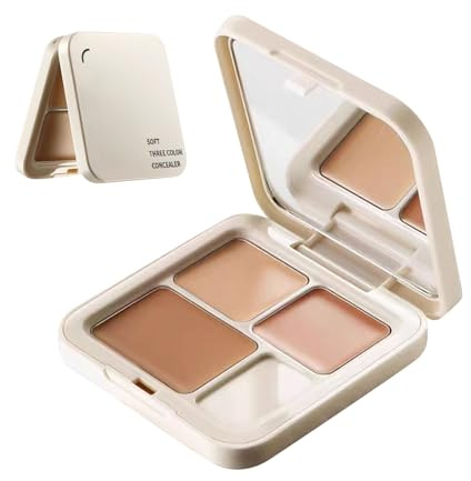 Palette Correttori 3 Colori | Palette Correttore per Contorno e Illuminazione - Trattamento Prolungato per Imperfezioni Arrossamenti Occhiaie e Uniformità del