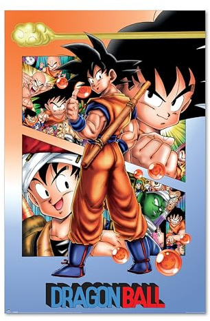 Pyramid International Dragon Ball Poster – Son Goku Motiv – Anime Wandposter 61 x 91,5 cm – Offizielles Manga Wall Art für Fans