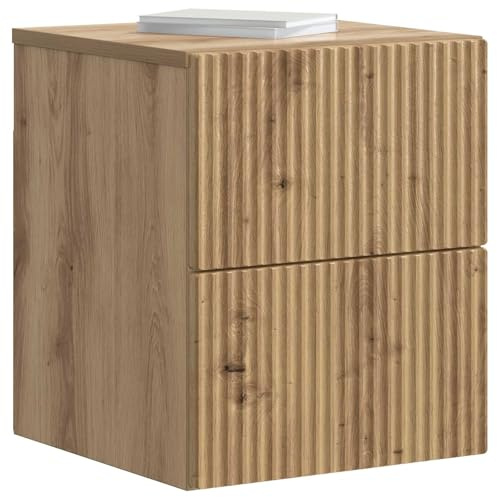 vidaXL Wandmontierter Nachttisch Artisan-Eiche 33 x 34,5 x 40 cm, Vintage Wandregal, praktische Möbel, vielseitige Aufbewahrung, glatter Schreibtisch, idealer Platzsparer