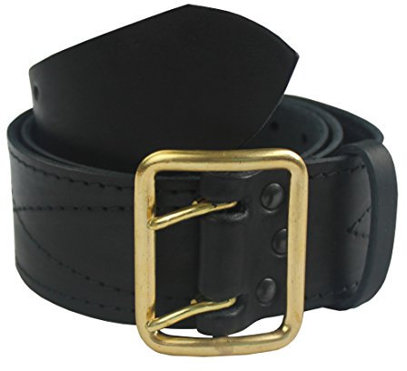 VlaMiTex G1 100% Leder Gürtel 5 cm Breit schwarz (96-110 Größe 3)