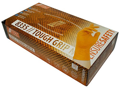 Nitras Einmalhandschuhe Nitril Tough Grip N 8335 puderfrei S-XXL, Box à 50 Stück, Größe:11 (XXL)