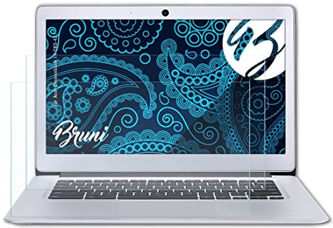Bruni Screen Protector compatible with Acer Chromebook 14 CB3-431 Protector Film, crystal clear Protective Film (2X)