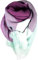 cosey – Bunter XXL-Schal, quadratisch in Mint-Brombeer