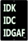 Rogue River Tactical Lustiges sarkastisches Blechschild für Arbeit, Büro, Einzelhandel, Wanddekoration, Bar, Chef, Mitarbeiter, Kollegen, IDK IDC IDGAF