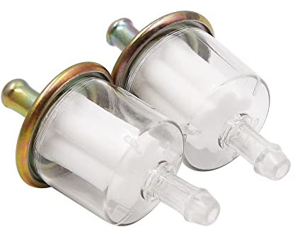 sourcing map 2Stk. Motorrad Benzinfilter Universal Gasöl Flüssigkeitsfilter Kraftstofffilter 60x31mm