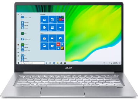 ACER Swift 3 SF314-59-56W5 Ordinateur Portable Ultrafin 14'' FHD IPS, PC Portable (Intel Core i5-1135G7, RAM 8Go, SSD 512 Go, Intel Iris Xe Graphics, Windows 10) Clavier AZERTY (Français), Laptop Gris
