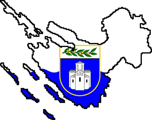 Auto Aufkleber Kroatien Gespanschaft ZADAR Sticker Konturgeschnitten (ca 11 cm)