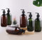 6 Botellas para dispensador Gel y champu Ducha,500ml Botellas de Bomba Recargables Botellas de plástico con Bomba para loción,champú,Crema para Manos,Hotel Inicio Dispensador de Prensa para el hogar