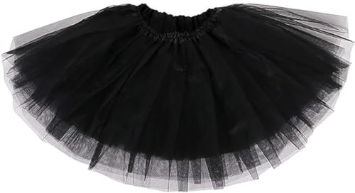 Zookey Gonna Tutu da Donna 4 Strati Tulle Tutu Gonna in Tulle a Strati Gonne da Ballo gonfie Tutu di Fantasia Breve Gonna da Ballo Festival Costume per Donne e Ragazze