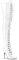 Pleaser SEDUCE-3024 - Stivali lunghi da donna, bianco di vernice stretch, 46 EU