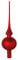 Krebs Glas Lauscha Christbaumspitze Rot matt 26 cm Baumspitze