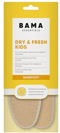 Bama Dry & Fresh Kids - Barfuß-Einlegesohlen - atmungsaktive Schuheinlagen für den Sommer - Wirkung dank Silberionen - 1 Paar 34/35 EUR