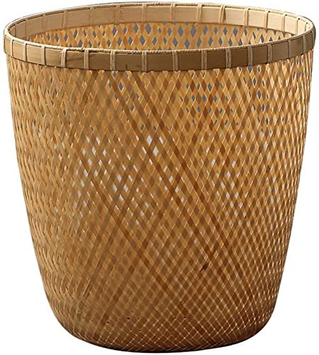 XCC WDX- Bacs en bambou ménage salon créatif chinois chambre cuisine attaché rotin papier panier chinois bacs Recycler