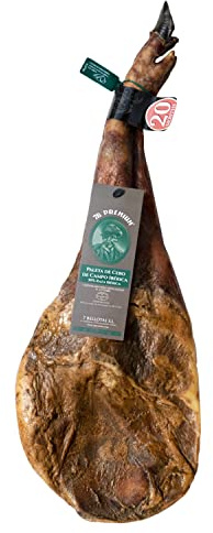 Paleta de Jamón ibérico 7B PREMIUM | Paleta Ibérica de Cebo de Campo Jamón 50% Ibérico de Pata Negra con 20 Meses de Curación Natural
