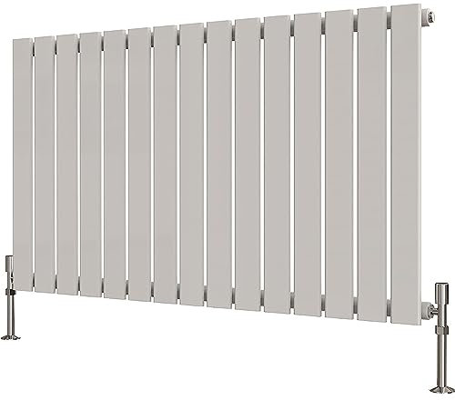Radbliss Horizontal Flat Panel Radiator 600x1020mm White Single Design RAD Central Heating