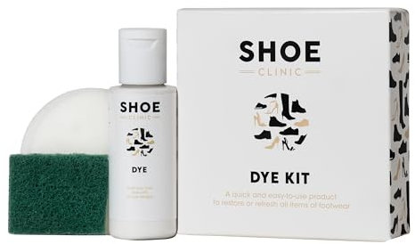 Shoe Clinic Shoe Dye Kit - Restores The Colour of Leather, Suede, Nubuck, Fabric, Satin, and Canvas Footwear | Complete Shoe Dye Kit (White)