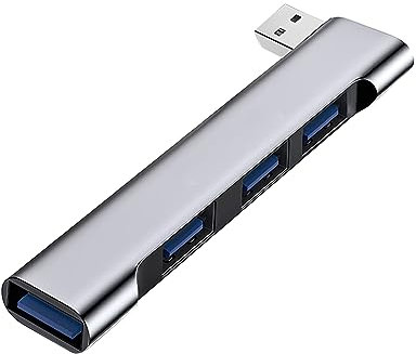 USB Hub 4-Port Mini 3.0 Portable USB Expander For Laptop/PC/MacBook, Supports Flash Drive/Printer/Camera/Keyboard/Mouse & More