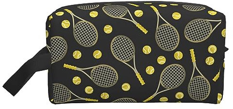 Lustige Tennisschläger Und Tennisbälle Tragbare Große Kapazität Reise Waschen Aufbewahrungstasche Für Kosmetik Und Waschen Liefert