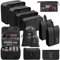 Chijoo 12 teiliges Koffer Organizer Set (Schwarz) – Packing Cubes Set, Packwürfel, Kofferorganizer, Koffer-organizer - Reise Gadget & Reise Organizer Set