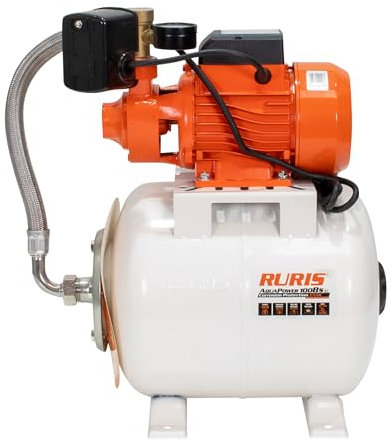 RURIS POWER FOR NATURE Surpresseur aquapower 1008S, 750W, reservoir 19l, profondeur max 9m, hauteur max 45m, Orange