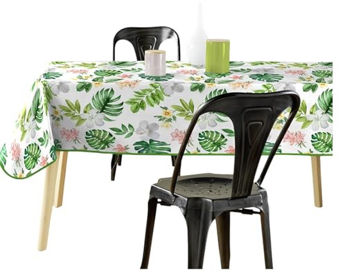 Douceur d'Intérieur Nappe Rectangle (140 x 240 cm) Baleares, PVC Imprimé