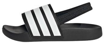 adidas Mixte enfant ADILETTE ESTRAP SLIDES CHILDREN, Core Black/Cloud White/Core Black, 29 EU