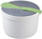 Cuocere per riso a microonde, 2 l, multifunzione con coperchio del filtro, cuociriso al vapore, cuocere il riso in modo rapido e semplice, 14,8 x 18,5 cm (verde)