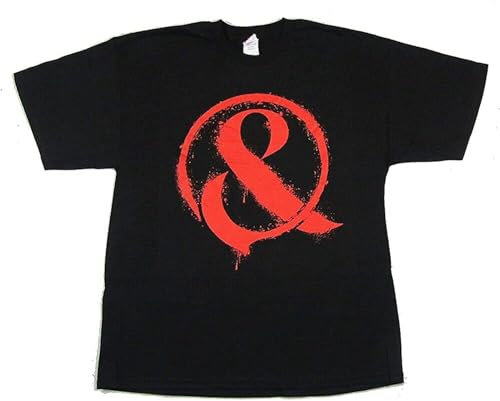 Guniangjia Mice & Men Red Paint Ampersand Black T Shirt New Merch Black M