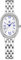 SK Ovale Damenarmbanduhr aus massivem legiertem Stahl mit Kristallbesatz (Silver-Blue)