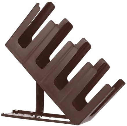 sourcing map Cup and Lid Holder Paper Coffee Cup Dispenser Organizer with 4 Compartment for Coffee Station Bar Restaurant Kitchen Counter, Brown