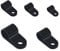 240pcs R-Type Nylon Cable Cleats and P Clips Kit, 5 Sizes Black Electric Cable Clips for Indoor & Outdoor Wire Management, Durable Cable Clamps for Organised Conduits and Electrical Wires
