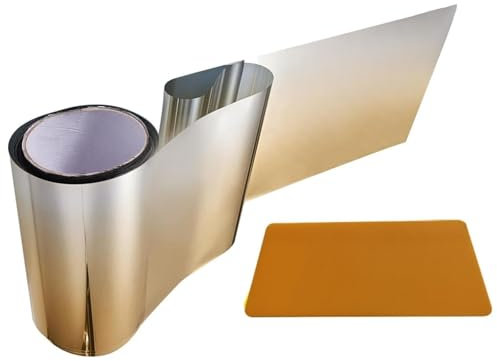 Autofenster Sonnenschutzfolie, 150cm x 20cm Fensterfolie Streifen Allmähliche Farbe Frontscheibe Folien, Auto Sonnenblende Fenster Solar Auto FrontscheibeTönungsstreifen Aufkleber (Gold)