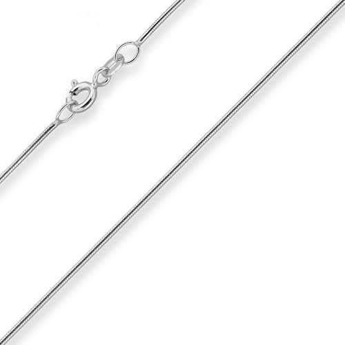 0,9mm Schlangenkette Goldkette Collier Halskette aus 333 Gold Weißgold 42cm