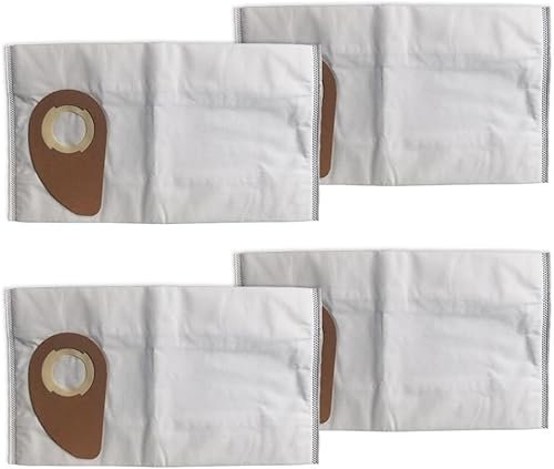 Daaxing Lot de 4/10 sacs à poussière de rechange pour aspirateurs Nilfisk Buddy II 12 18 12 L 18 L/INOX – 81943048 – Sacs à filtre en polaire (lot de 4)