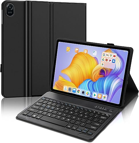 FOGARI Keyboard Case for Honor Pad 9 12.1-inch Wi-Fi Tablet,Wireless Detachable UK Version Keyboard Cover for Honor Pad 9 2023, Black
