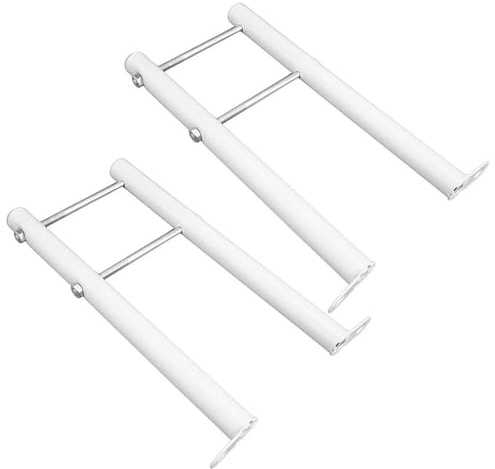 2Pcs Thickened Radiator Feet Radiator Floor Bracket Vertical Fixed Bracket for Cast Iron Radiators, Steel Strong Support Load-Bearing