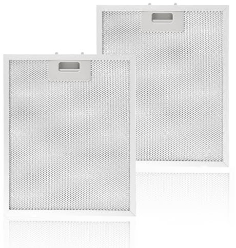 2X Metallfilter für Dunstabzugshauben 320x260x9mm | 5-lagiges Aluminiumgitter (Metallfilter Dunstabzugshaube) | Silkwish Universal Fettfilter mit Metallgitter für Küchenabzugshauben