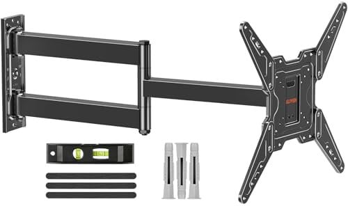 ELIVED Long Extension TV Wandhalterung mit 796mm langem Arm für die meisten 26-65 Zoll TVs, Schwenk- und neigbare Full Motion TV Wandhalterung, Eck-Wandhalterung Max VESA 400x400mm bis zu 45kg EV1035