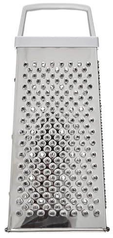 CABLEPELADO Rallador de Acero Inoxidable 4 caras cocina, Rallador de caja, Rallador de queso, Rallador multiusos, Rallador de cuatro lados, Rallador de cocina, Rallador de verduras, Blanco